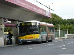 Wg.4178 vom Typ Solaris Urbino 18 der BVG mit Werbung fr EasyJet auf der Linie 109 zum S+U Bhf Zoologischer Garten am Airport Berlin-Tegel.